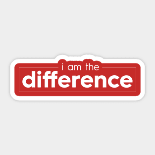 I Am The Difference Christian T-Shirt, T-Shirt, Faith-based Apparel, Women's, Men's, Unisex, Hoodies, Sweatshirts Sticker